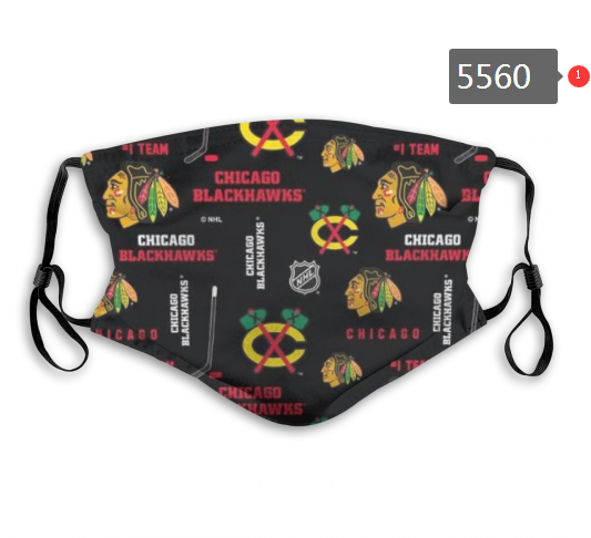 2020 NHL Chicago Blackhawks #2 Dust mask with filter-0